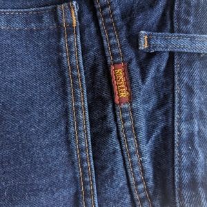 Rustler Wrangler Men's Dark Wash Blue Jeans 36x30 EUC straight Leg Regular Fit